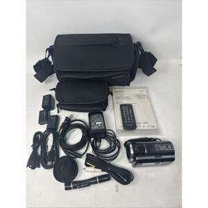 Sony Handycam HDR-PJ260V High Def Camcorder Projector 1080p Bundle - Near Mint